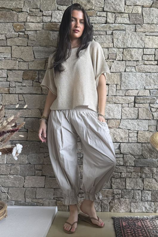 Paloma Bloomer Pant Stone